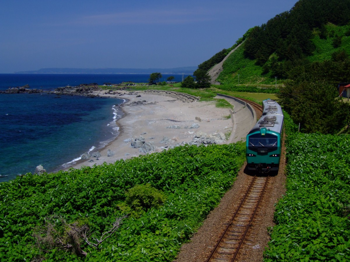 撮影・五能線・岩館－大間越