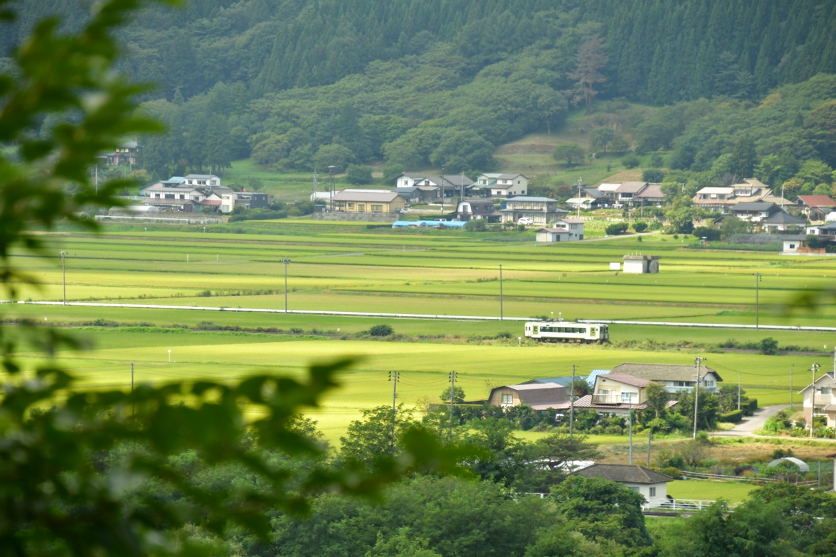 鉄道写真・秋・撮影地：釜石線・岩手二日町－綾織