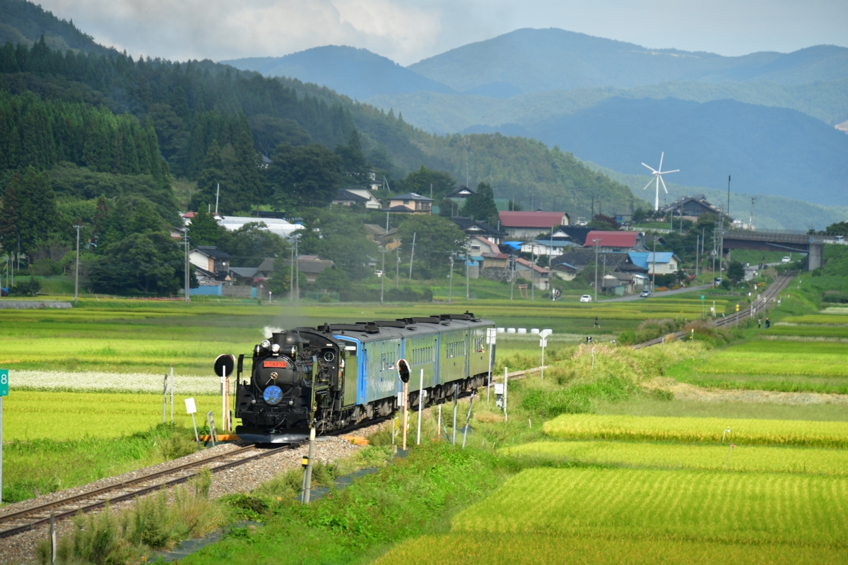 鉄道写真・秋・撮影地：釜石線・綾織－遠野