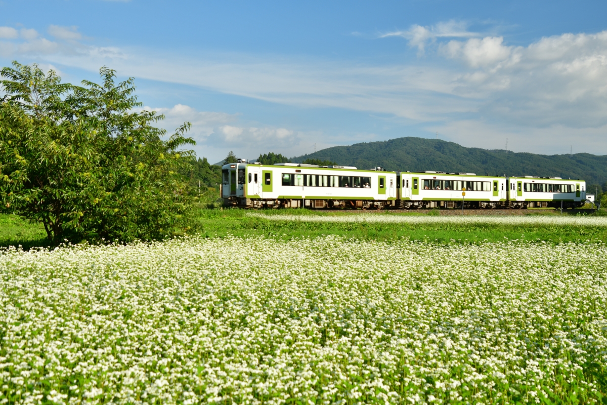 鉄道写真・秋・撮影地：釜石線・土沢－晴山