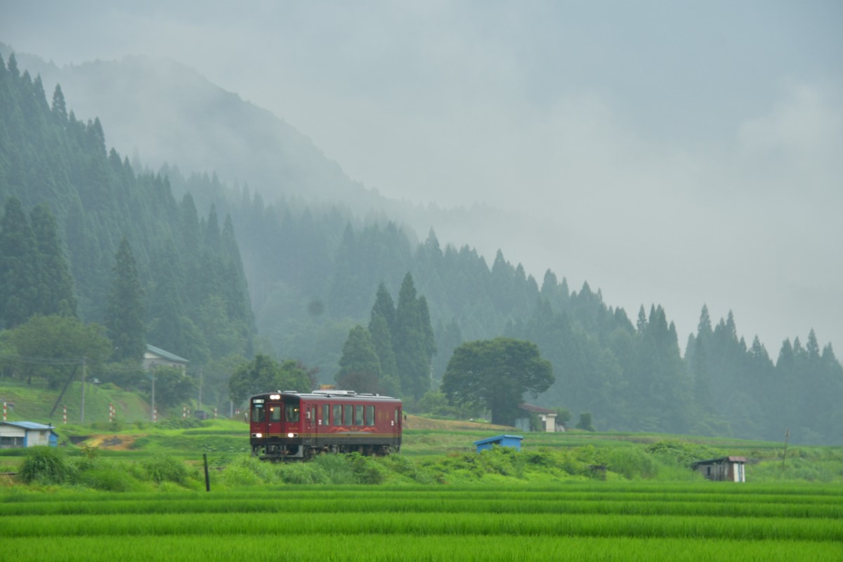 鉄道写真・撮影・秋田内陸縦貫鉄道・内陸線・萱草－荒瀬