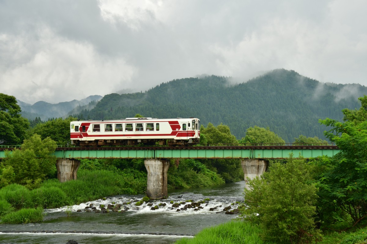 鉄道写真・撮影・秋田内陸縦貫鉄道・内陸線・前田南－阿仁前田温泉
