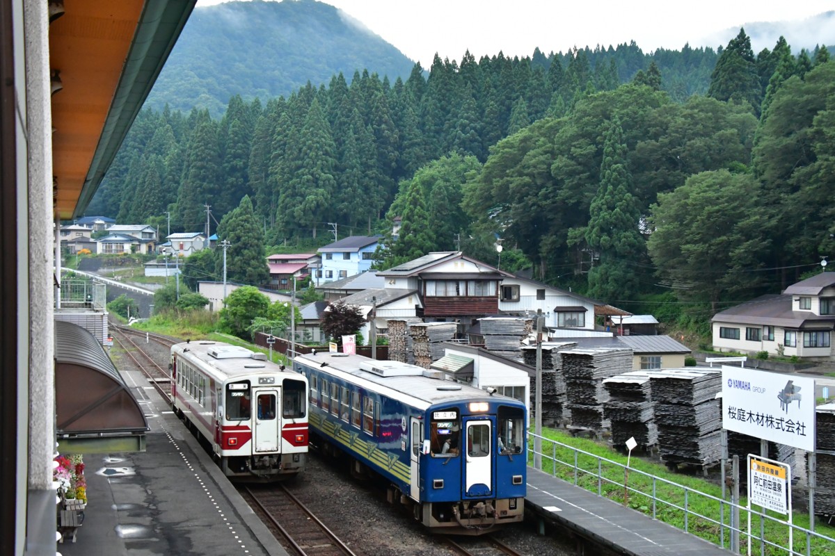鉄道写真・撮影・秋田内陸縦貫鉄道・内陸線・阿仁前田温泉