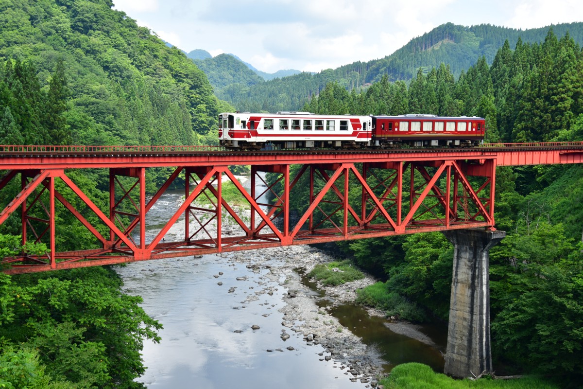 鉄道写真・撮影・秋田内陸縦貫鉄道・内陸線・笑内－萱草