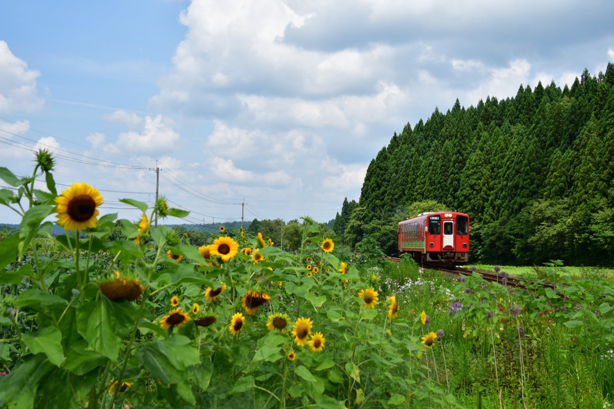 鉄道写真・撮影・秋田内陸縦貫鉄道・内陸線・桂瀬－米内沢