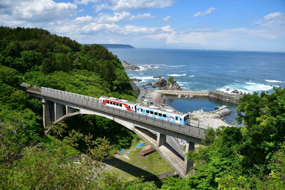鉄道写真・撮影・三陸鉄道・白井海岸－堀内