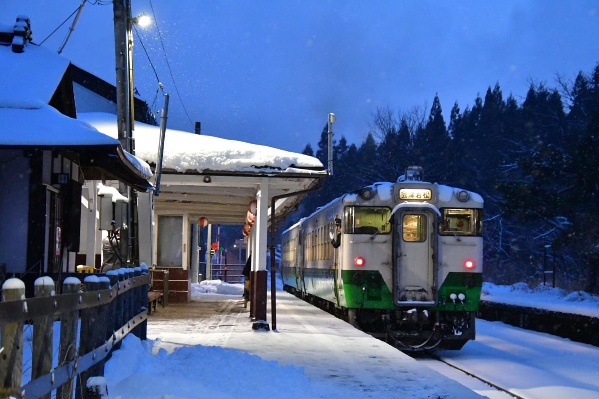 撮影・鉄道写真・冬・雪・只見線・会津柳津