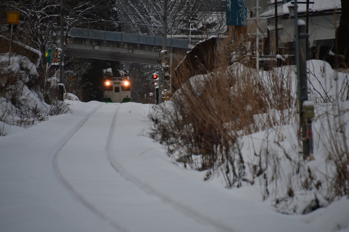 撮影・鉄道写真・冬・雪・只見線・会津宮下