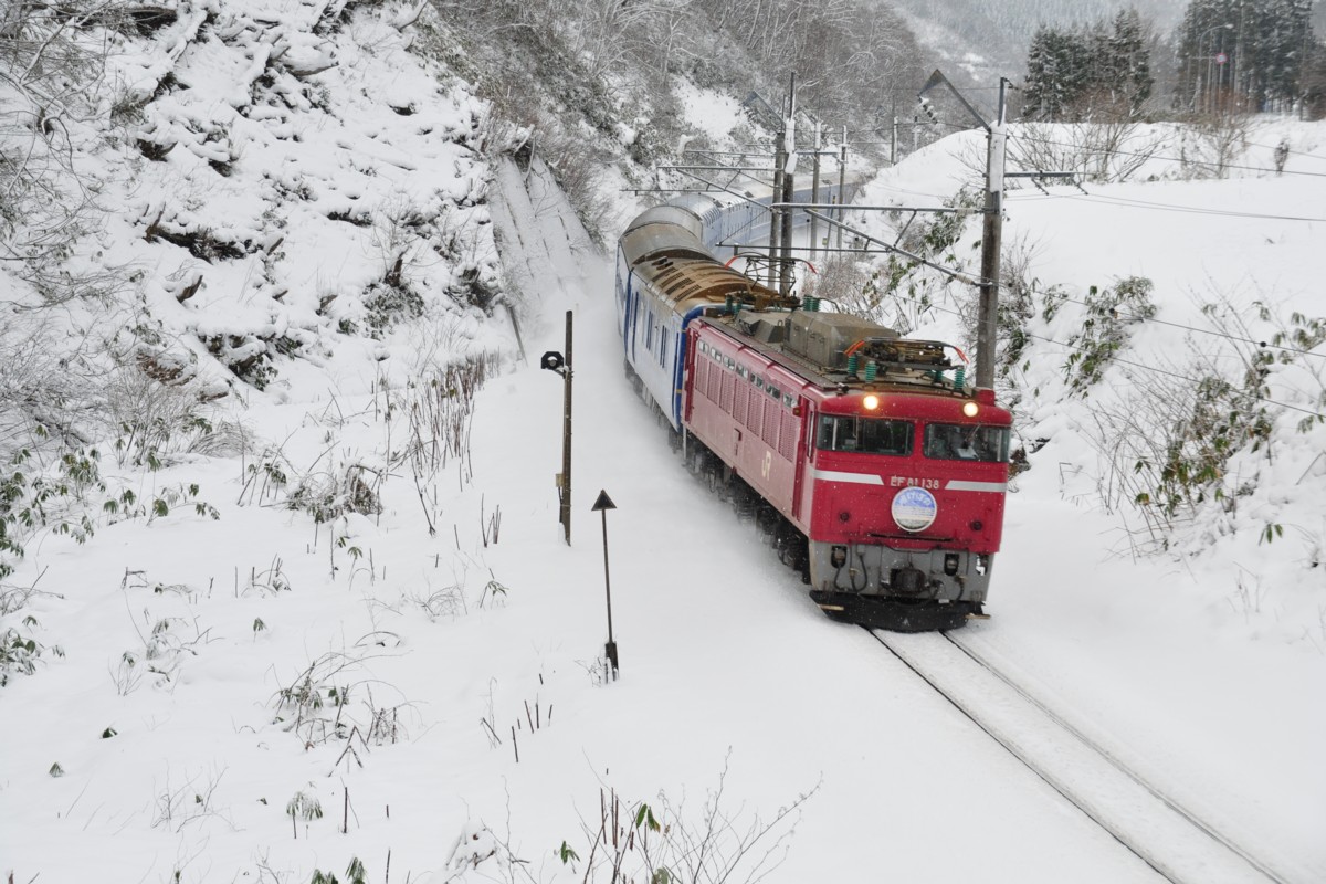 撮影・雪・奥羽本線・大釈迦－鶴ヶ坂