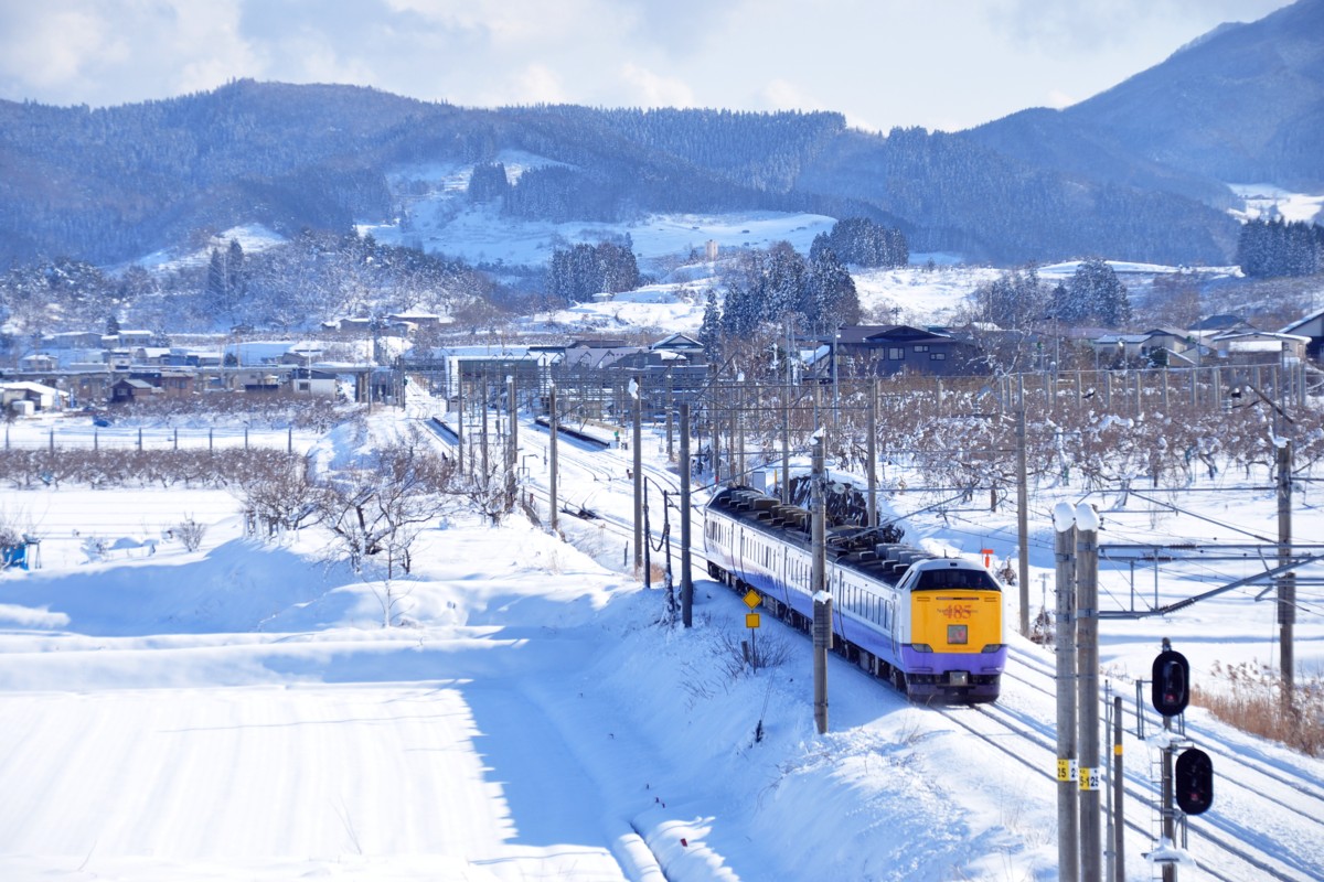 撮影・雪・奥羽本線・石川－弘前