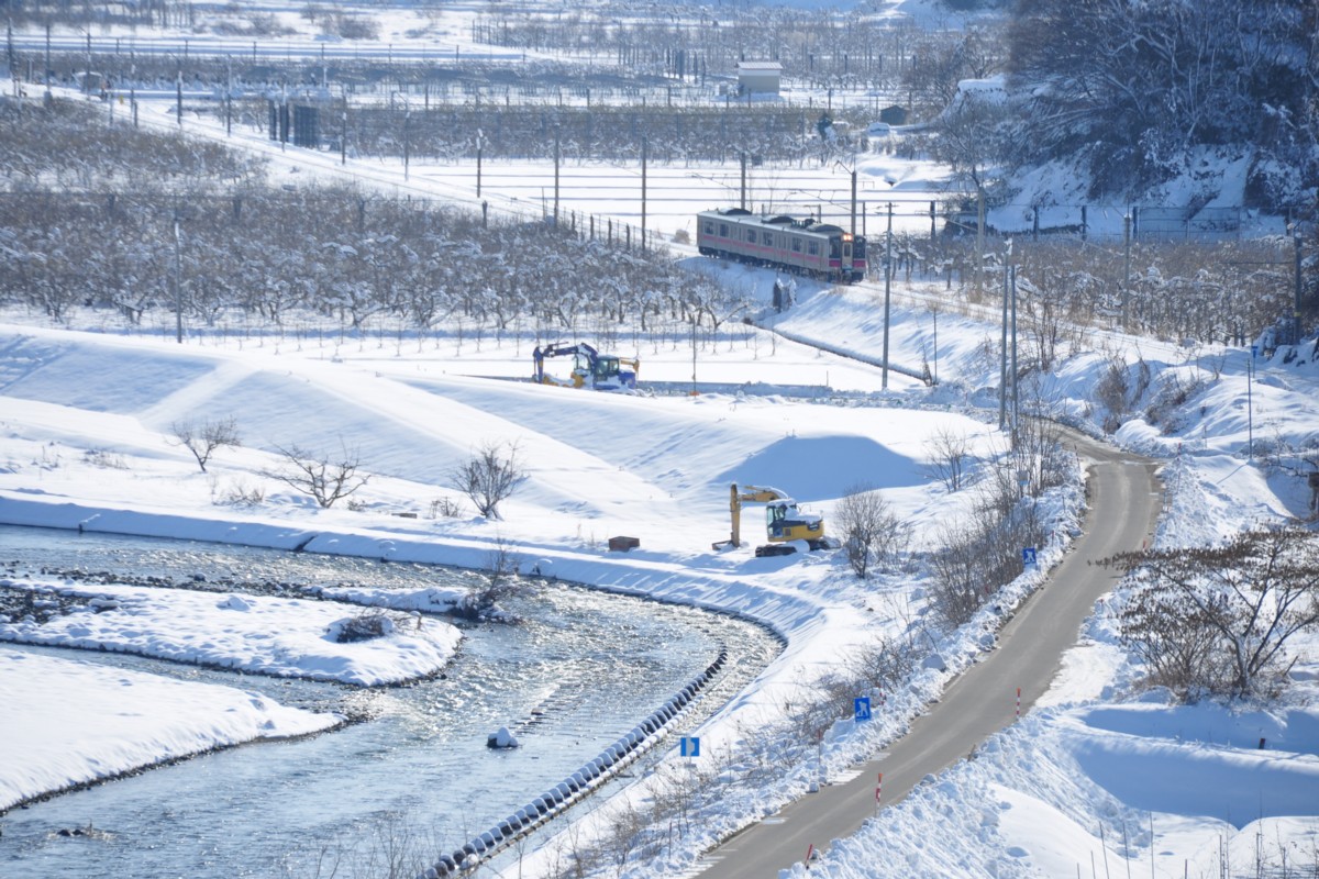 撮影・雪・奥羽本線・大鰐温泉－石川