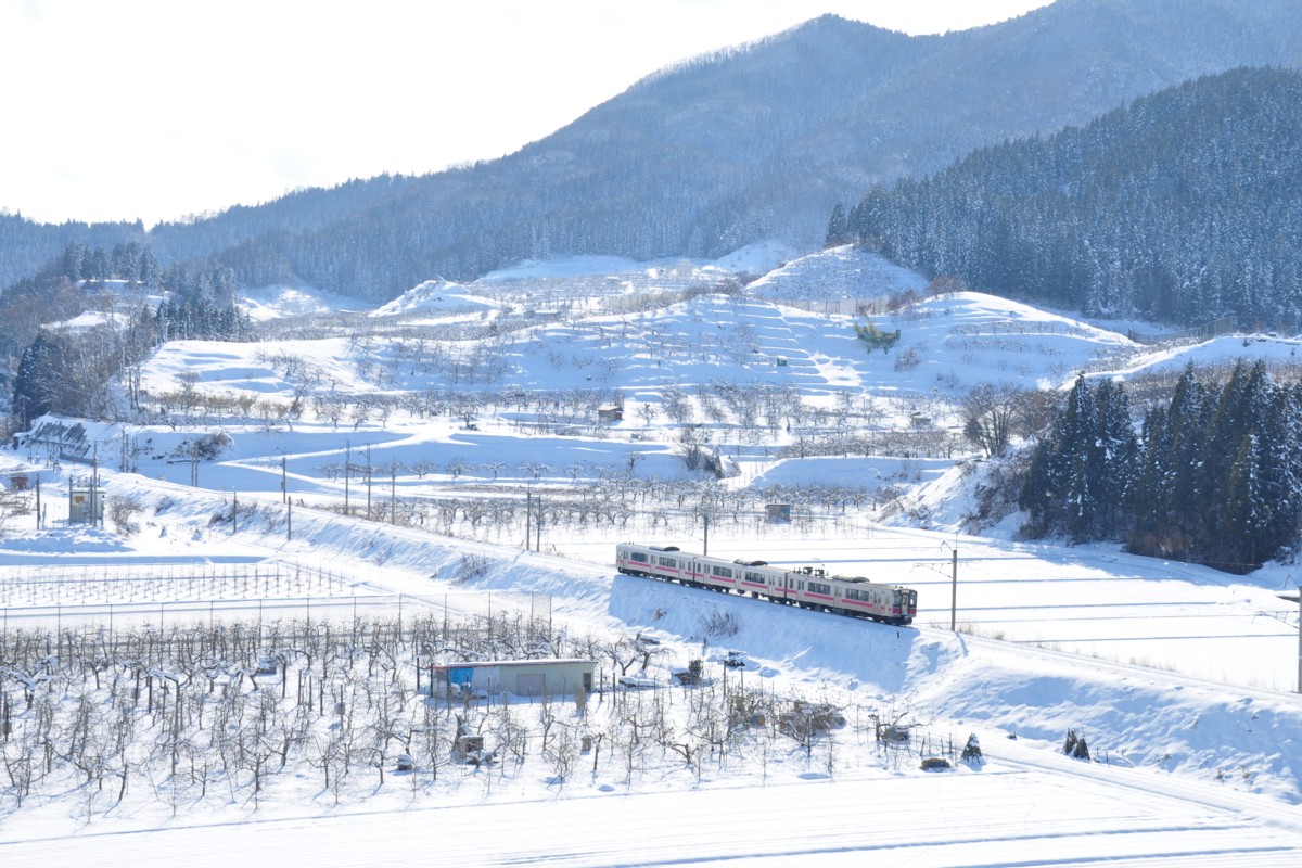 撮影・雪・奥羽本線・大鰐温泉－石川