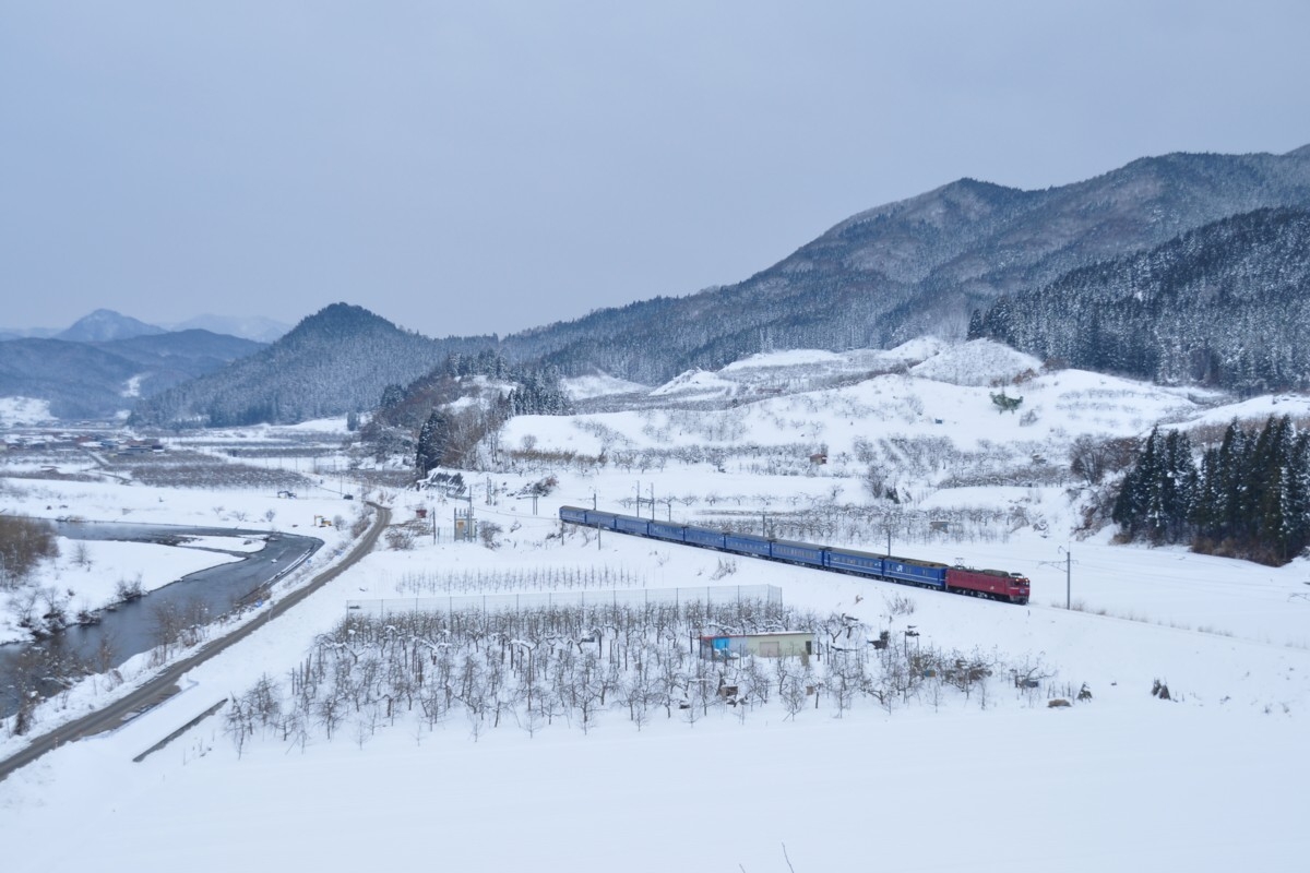 撮影・雪・奥羽本線・大鰐温泉－石川
