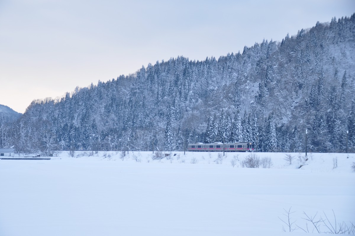撮影・雪・奥羽本線・津軽湯の沢－碇ヶ関