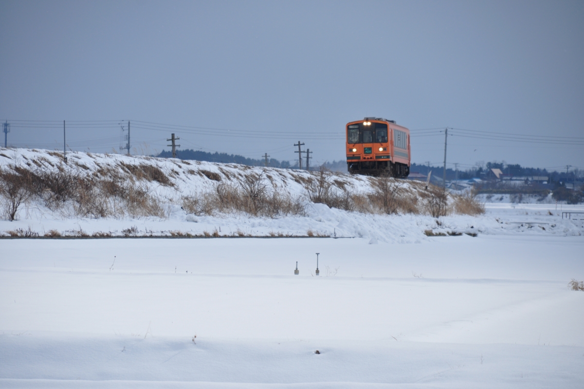 撮影・雪・津軽鉄道・嘉瀬－金木