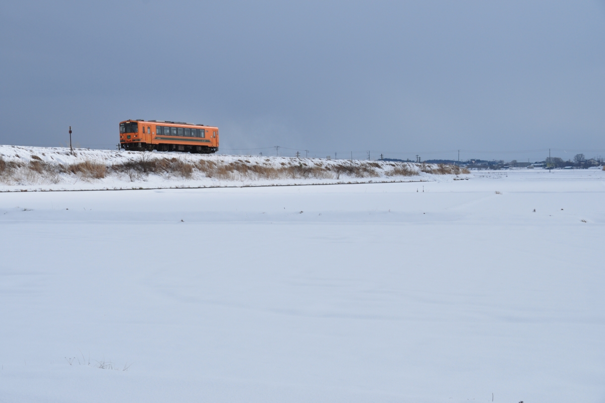 撮影・雪・津軽鉄道・嘉瀬－金木