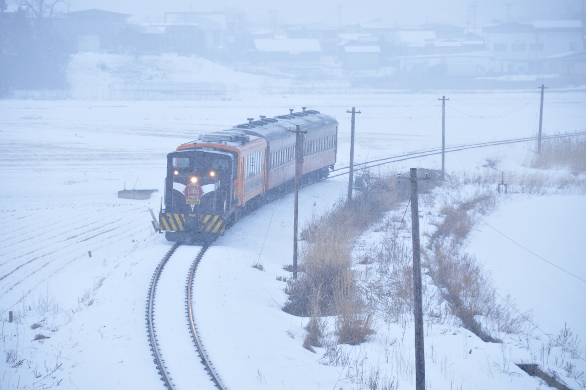 撮影・雪・津軽鉄道・大沢内－深郷田