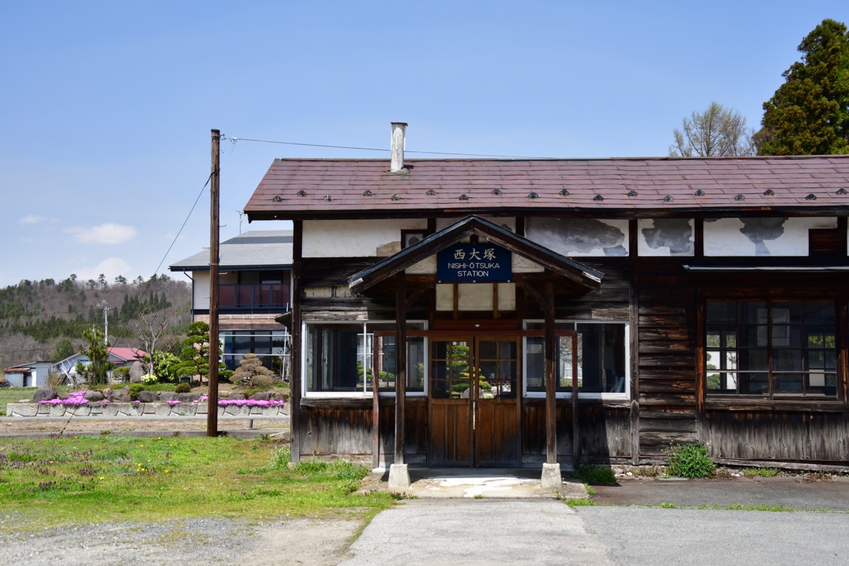 撮影・桜・山形鉄道・西大塚