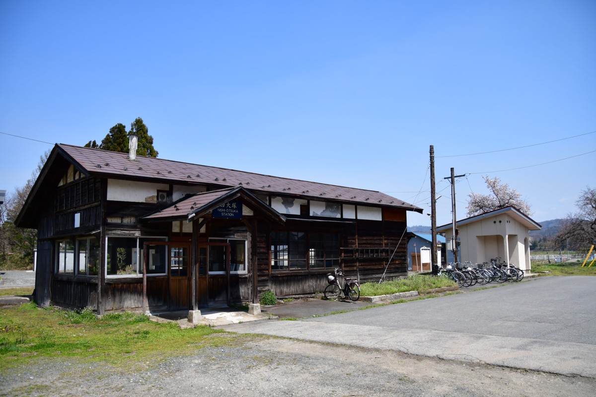 撮影・桜・山形鉄道・西大塚