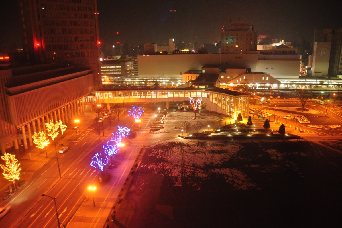 撮影・雪・夜・山形