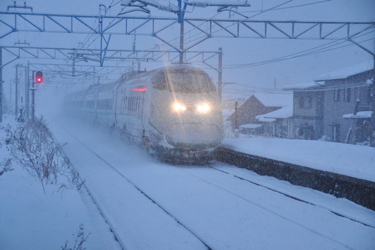 撮影・雪・山形線・蔵王
