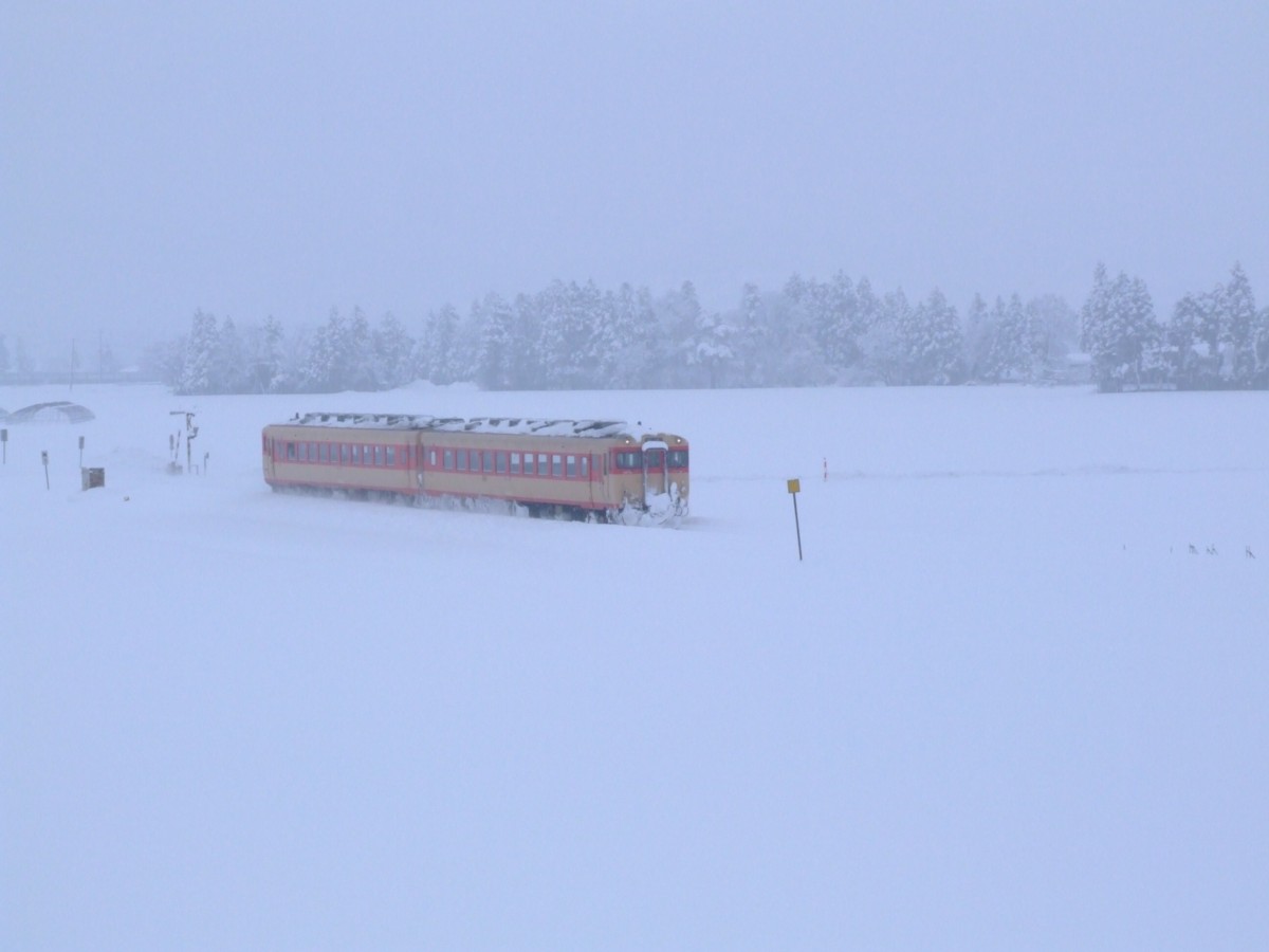 撮影・雪・米坂線・今泉－萩生