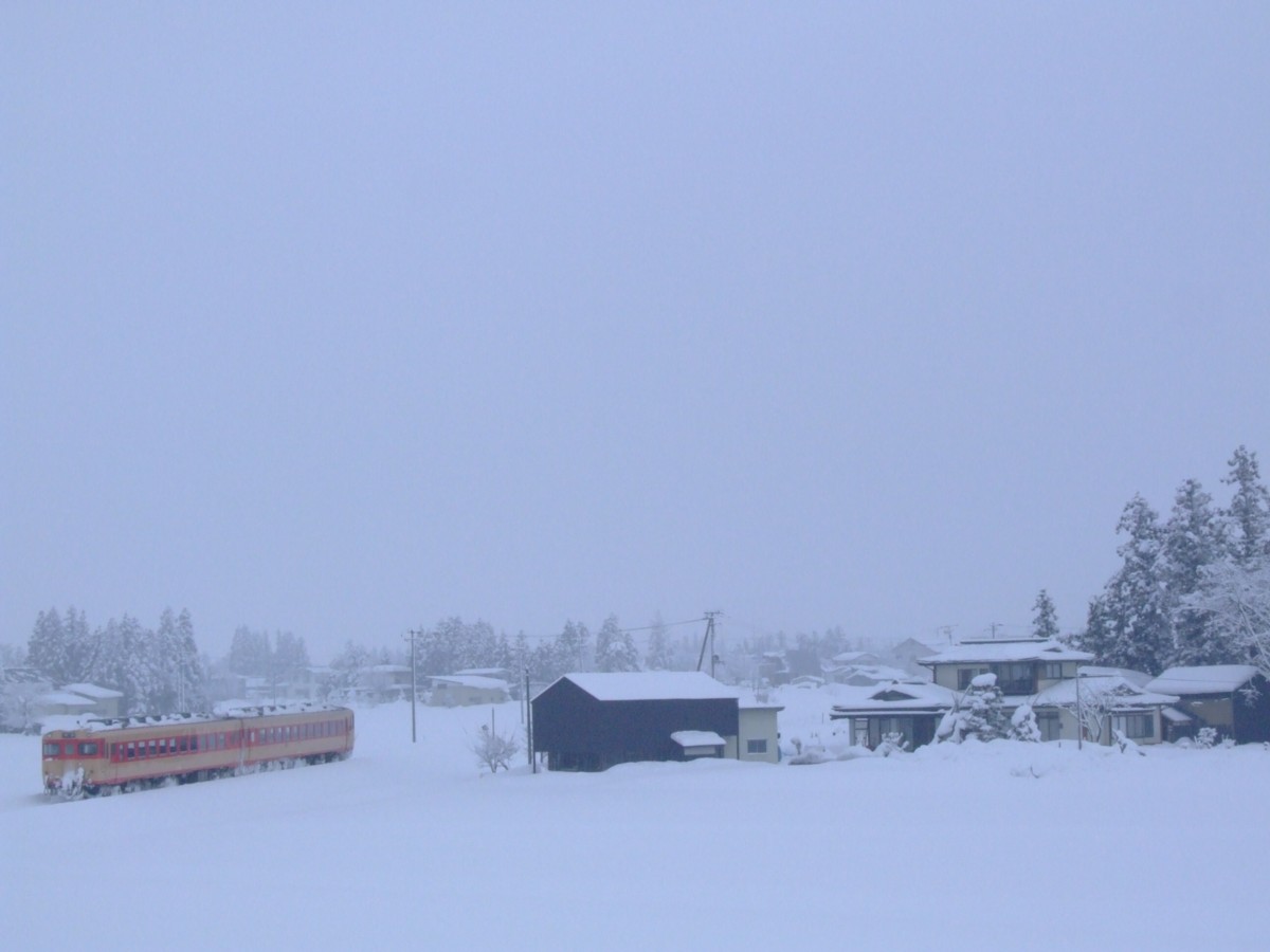 撮影・雪・米坂線・今泉－萩生