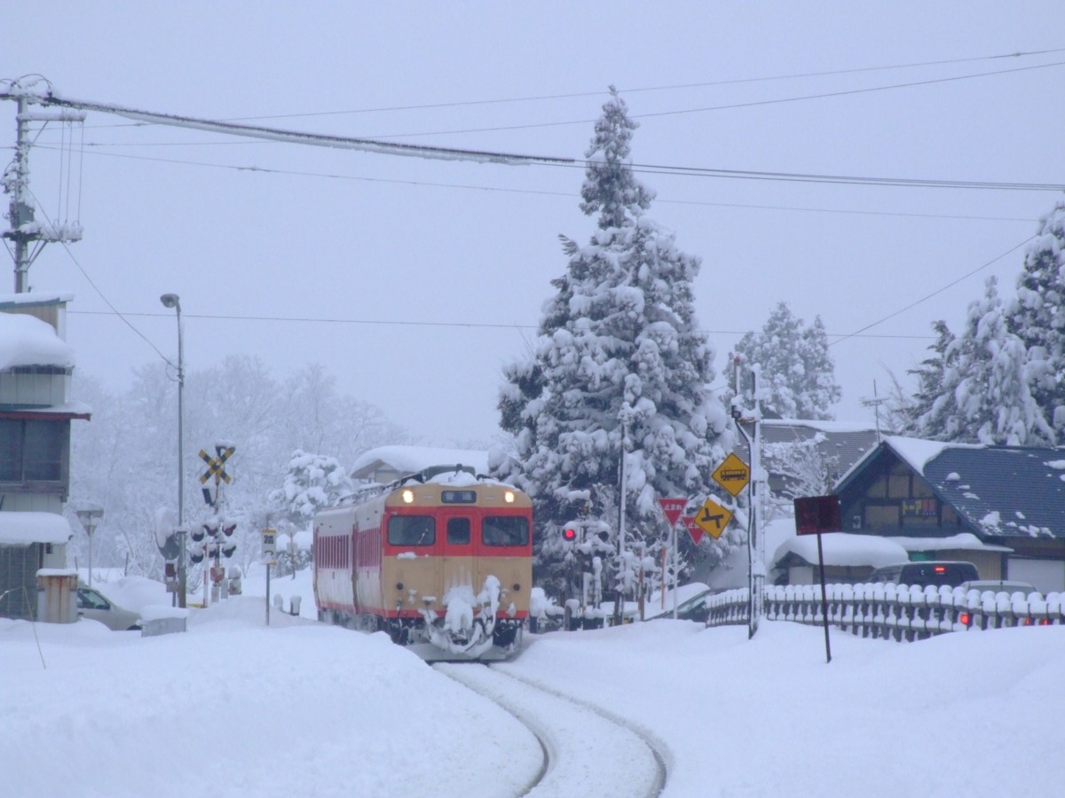 撮影・雪・米坂線・萩生