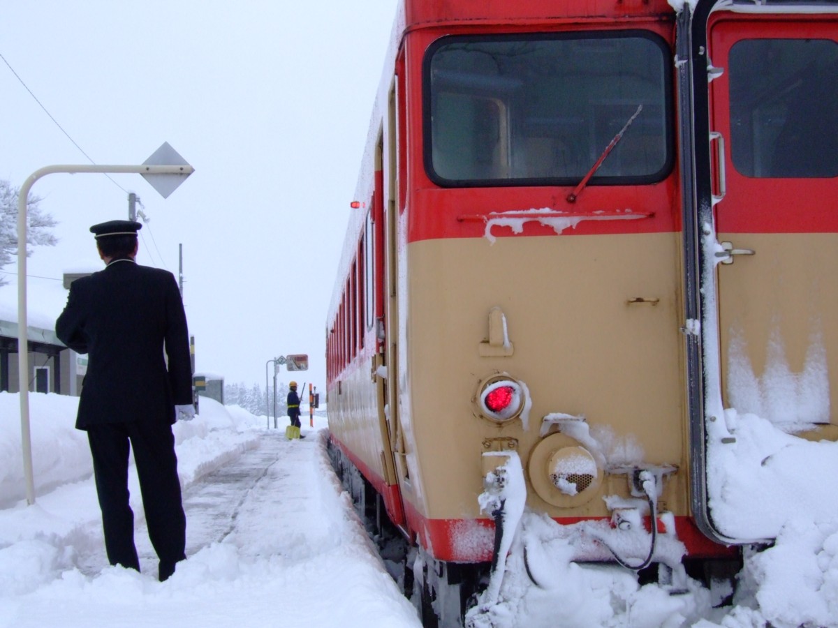 撮影・雪・米坂線・萩生