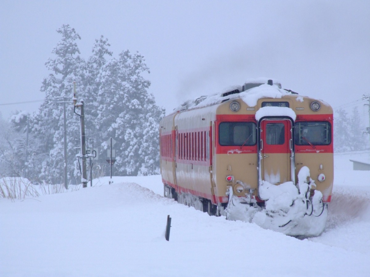 撮影・雪・米坂線・萩生