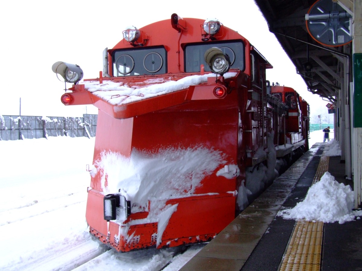 撮影・雪・米坂線・今泉