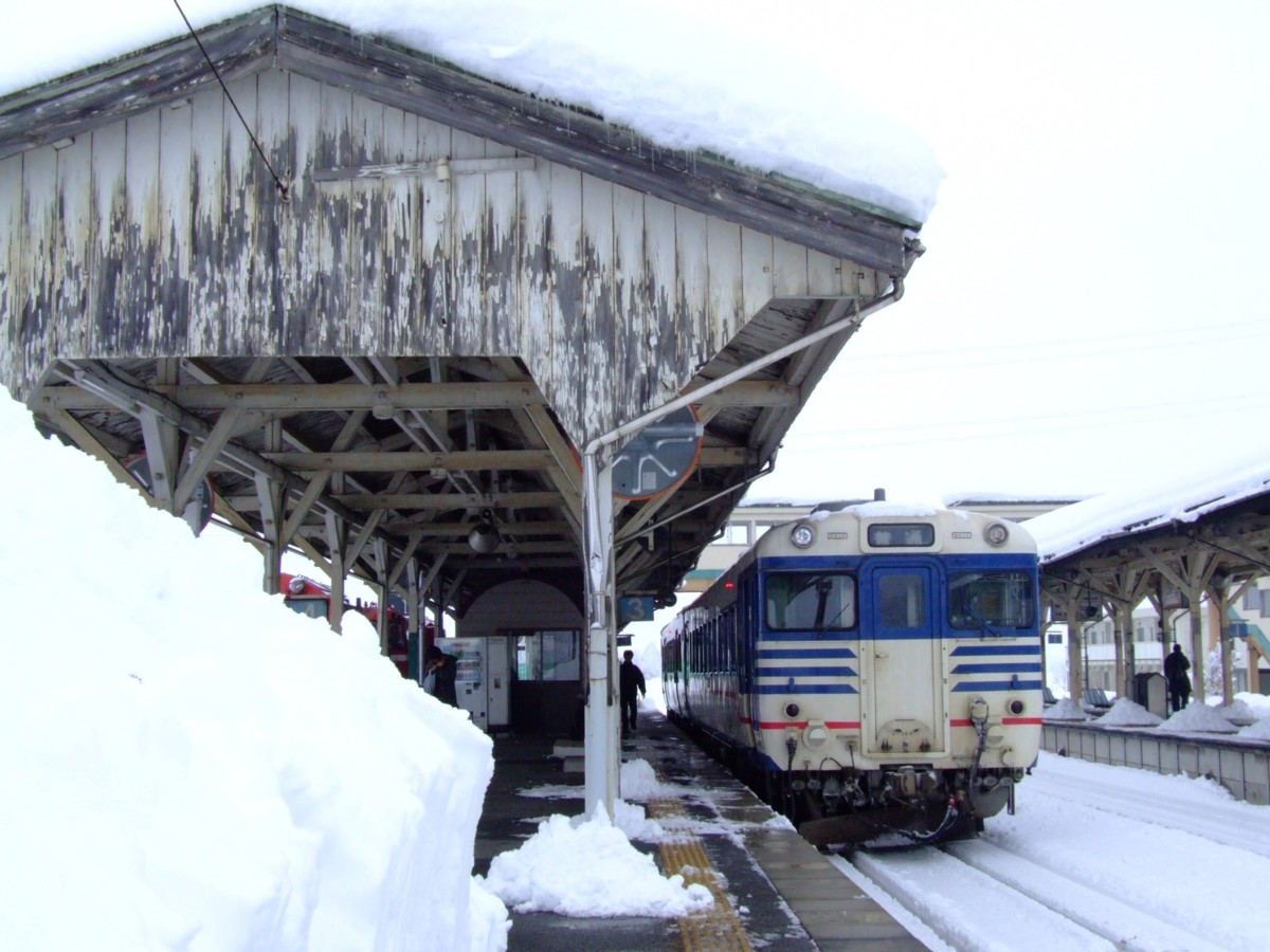 撮影・雪・米坂線・今泉
