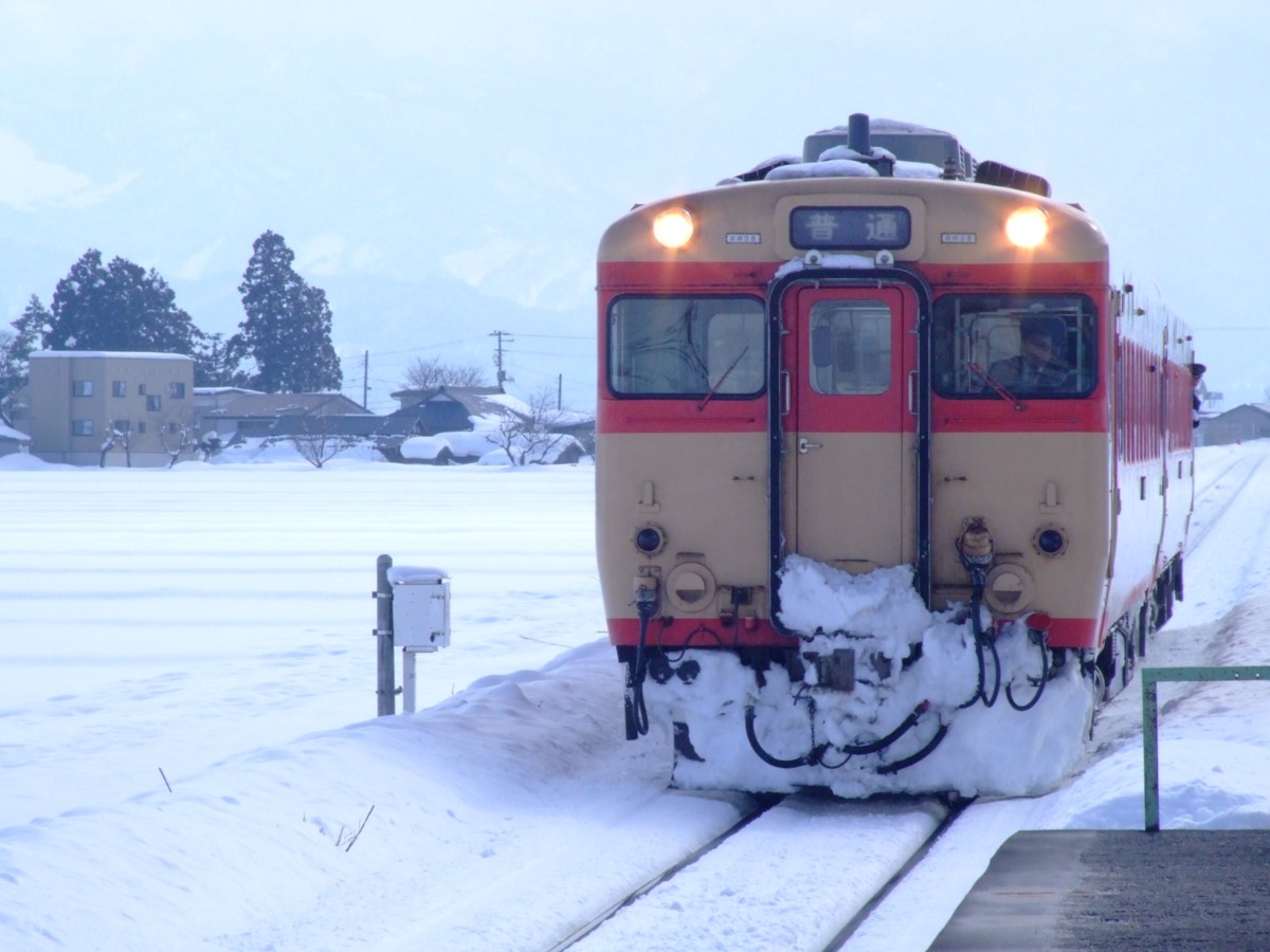 撮影・雪・米坂線・成島