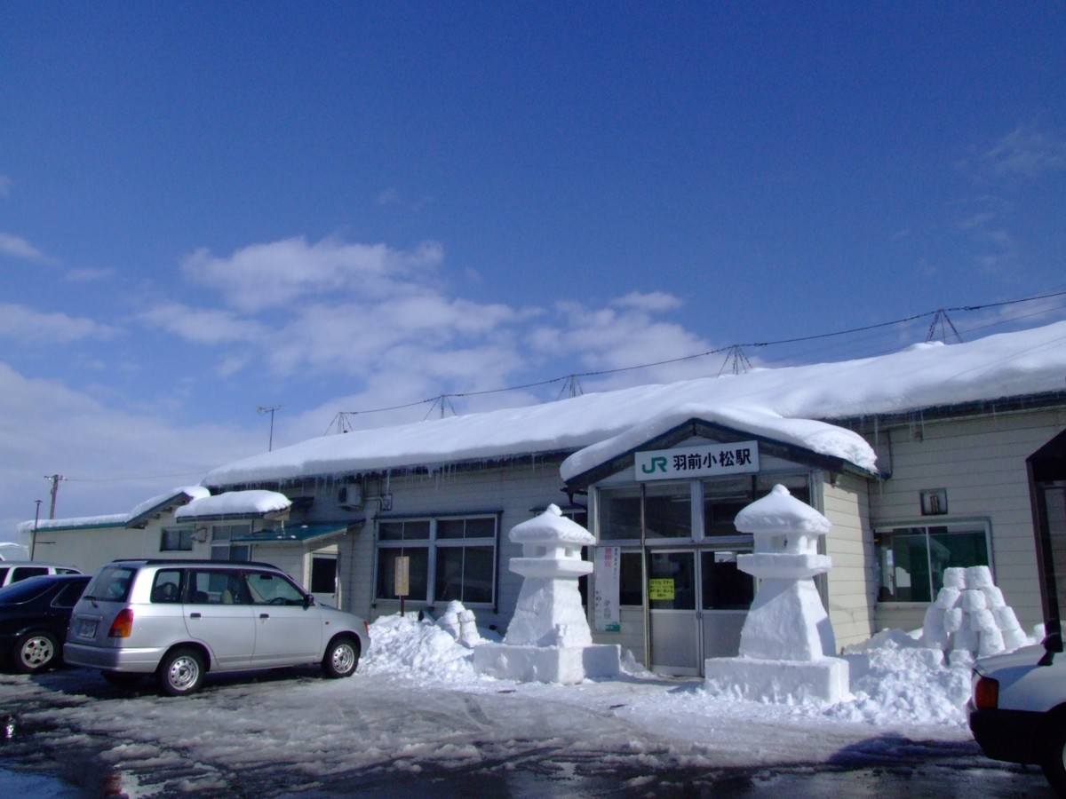 撮影・雪・米坂線・羽前小松