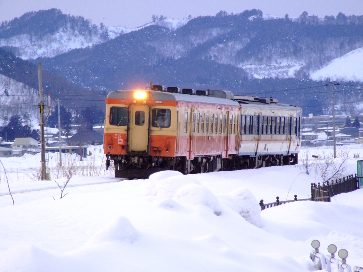 撮影・雪・米坂線・南米沢－西米沢