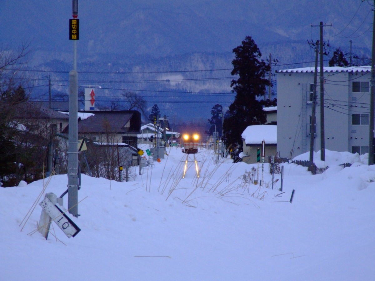 撮影・雪・米坂線・南米沢－西米沢