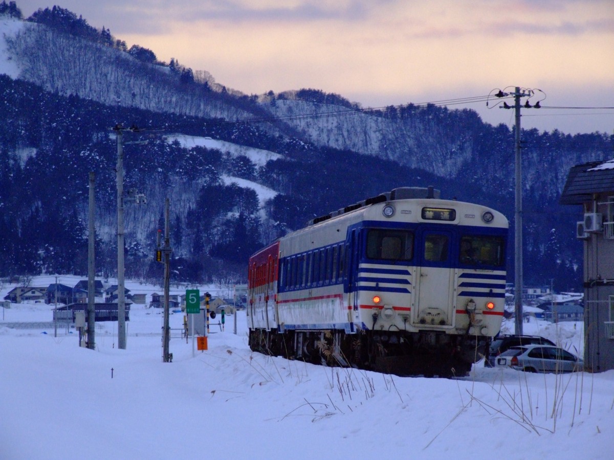 撮影・雪・米坂線・南米沢－西米沢