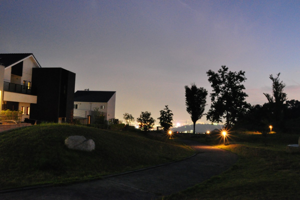 撮影・夜景・道後平ニュータウン