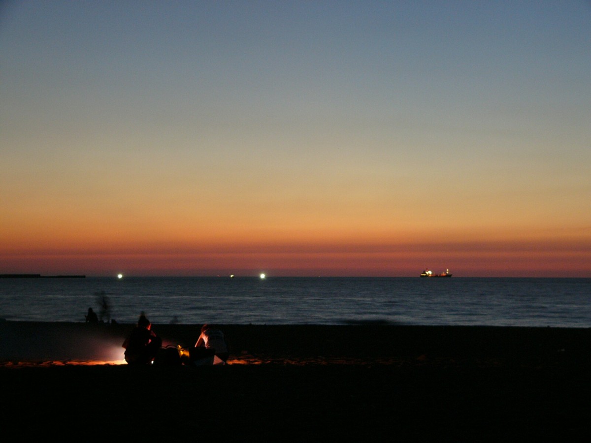 撮影・夜景・内灘海岸