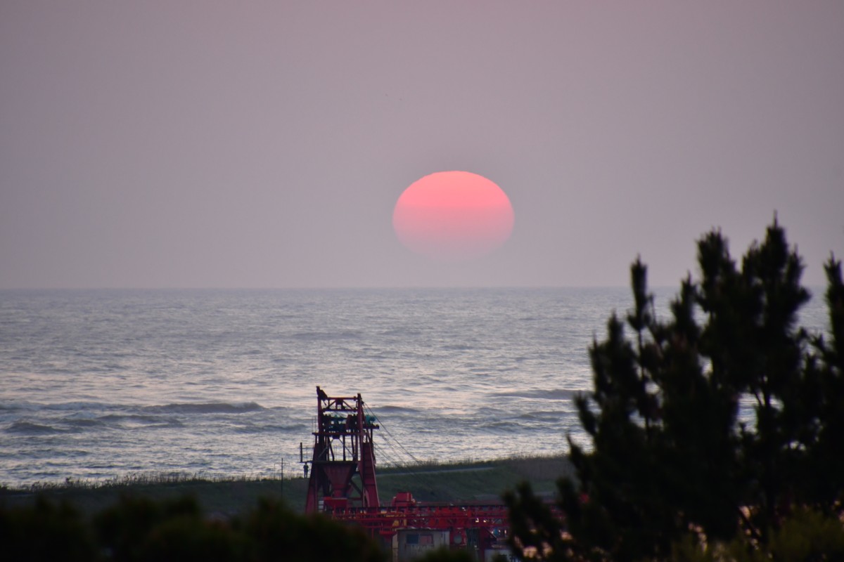 撮影・夜景・酒田市・日和山公園