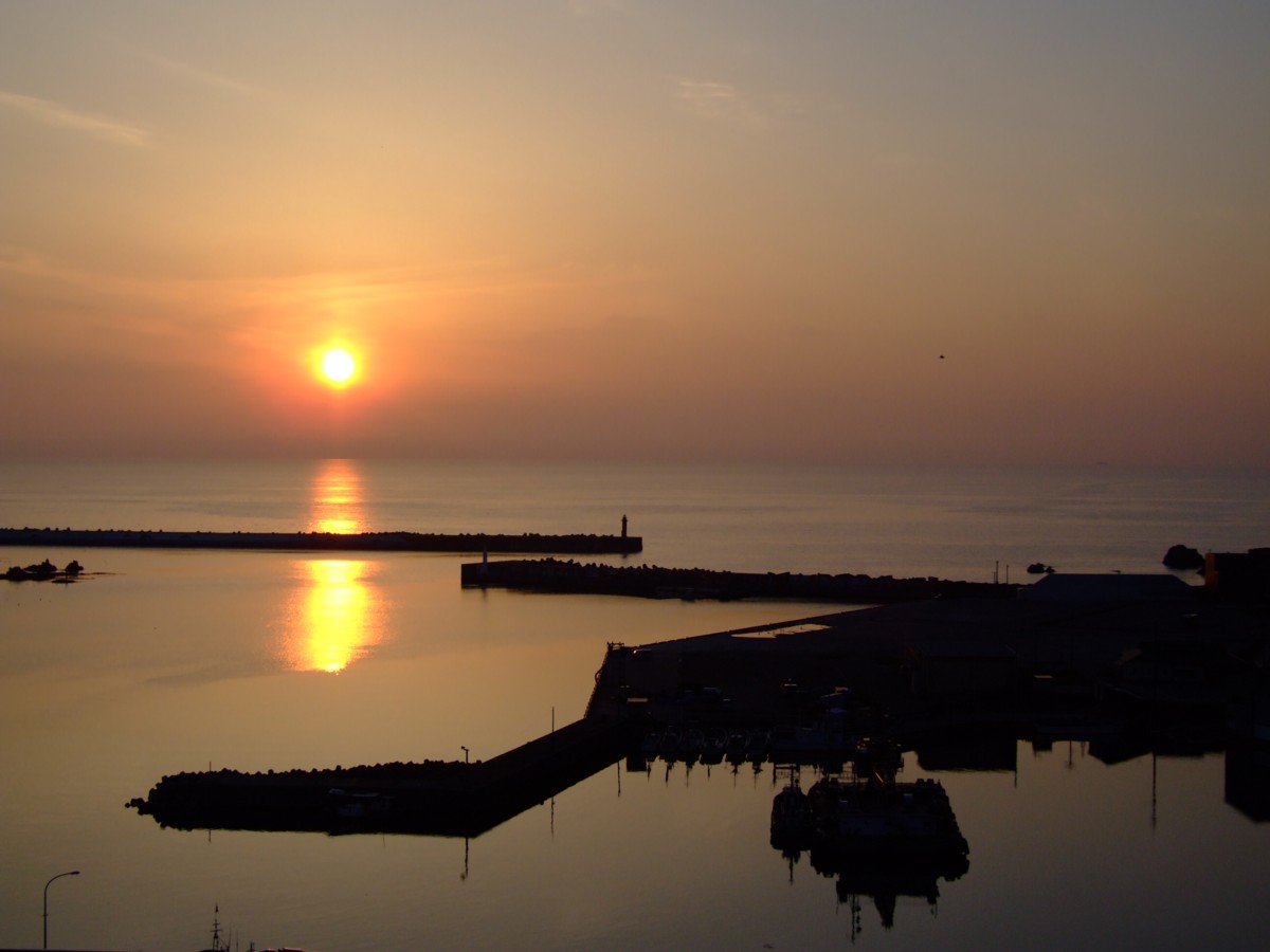 撮影・夜景・深浦漁港