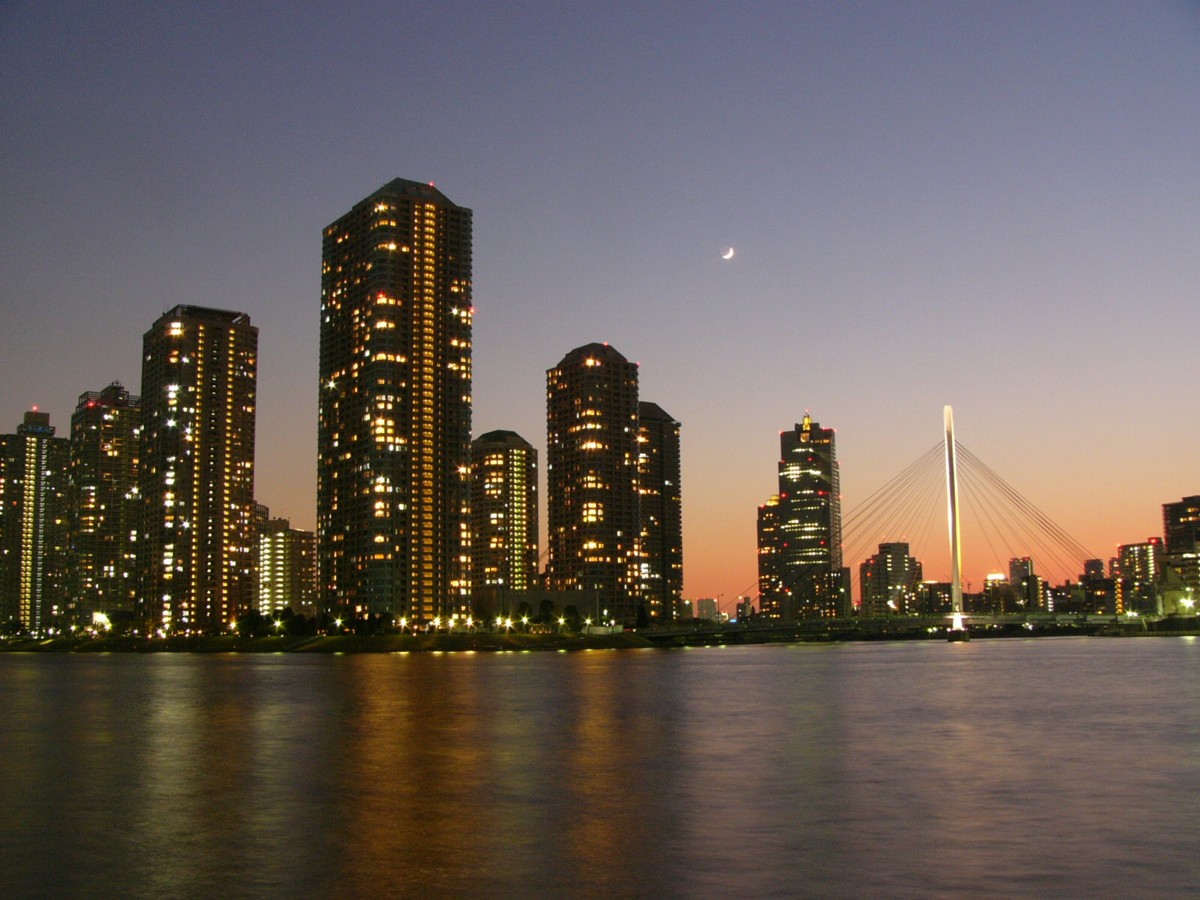 撮影・夜景・永代公園