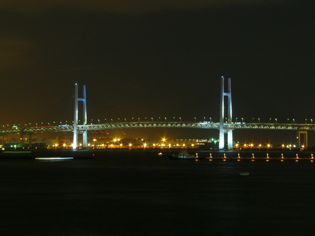 撮影・夜景・大さん橋
