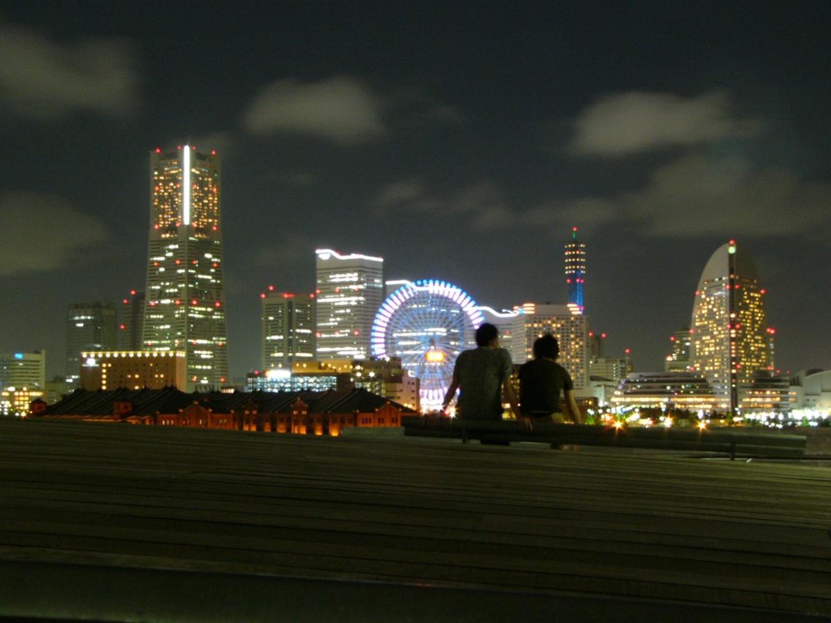 撮影・夜景・大さん橋