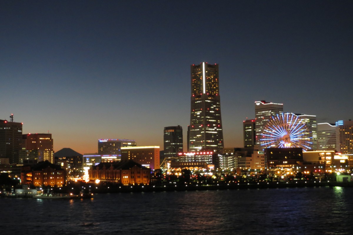 撮影・夜景・大さん橋