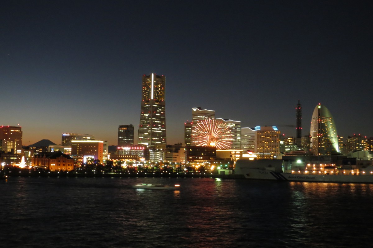 撮影・夜景・大さん橋