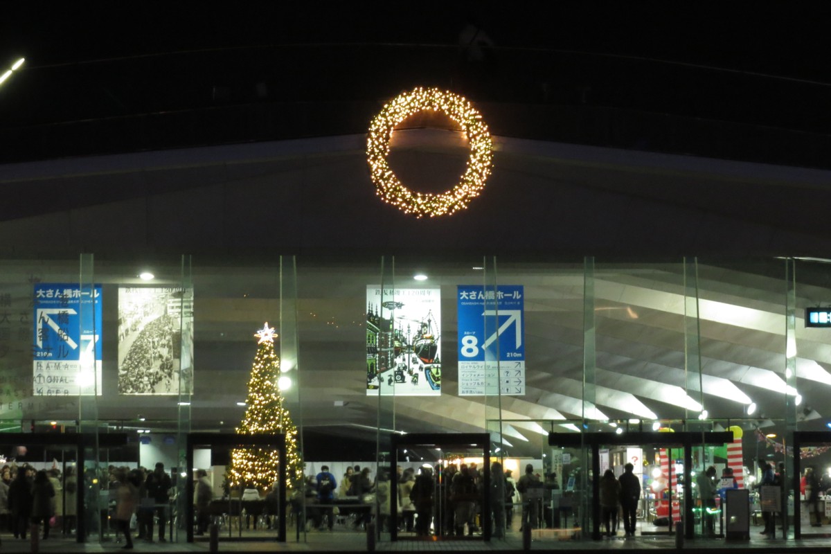 撮影・夜景・大さん橋