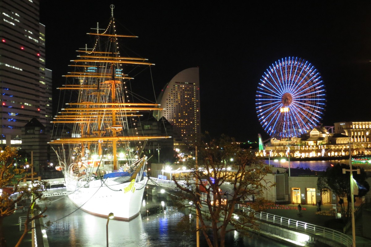 撮影・夜景・日本丸パーク