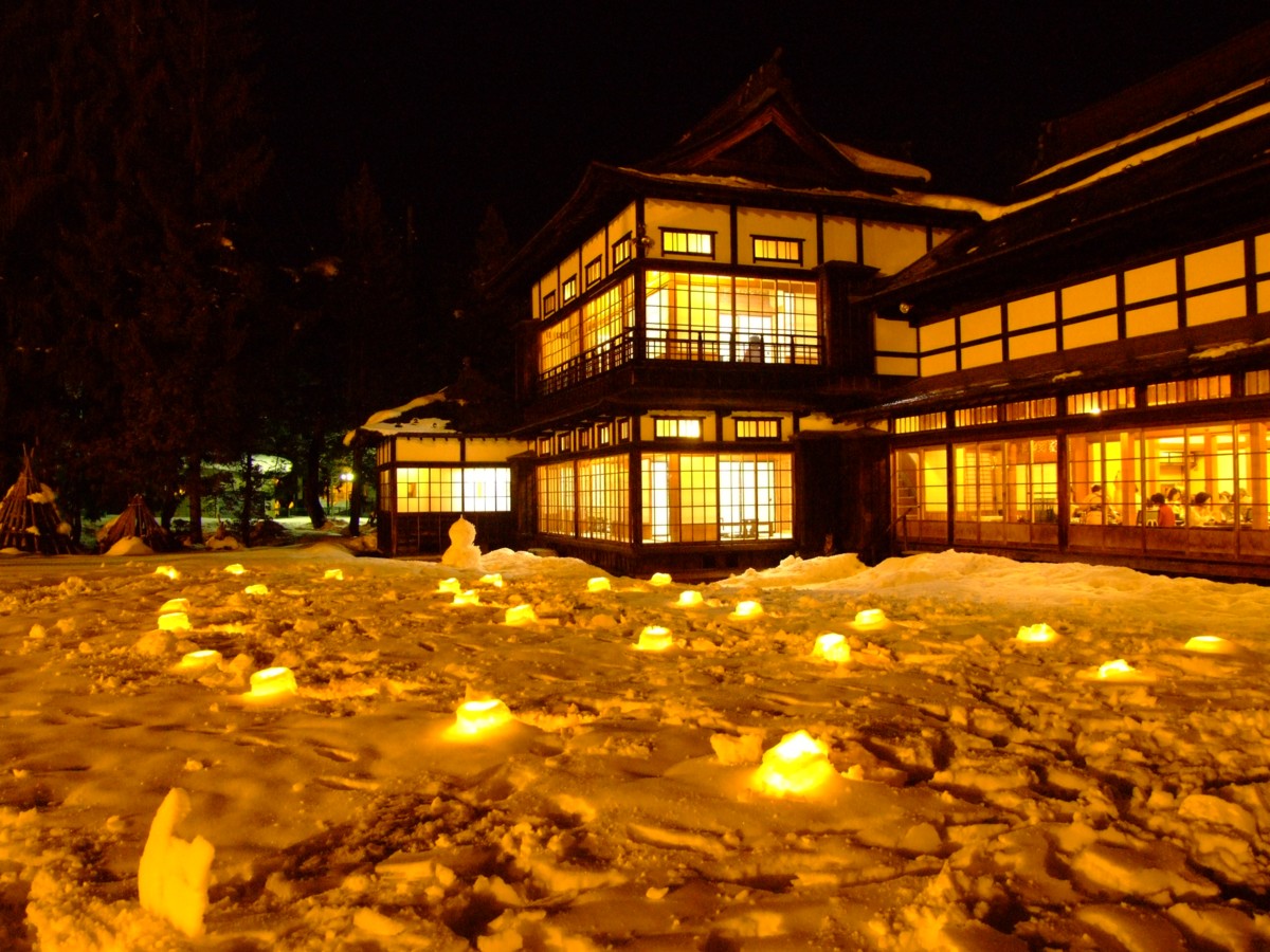撮影・夜景・米沢上杉雪灯籠祭り